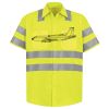 Men's High Visibility Safety Short Sleeve Work Shirt Thumbnail