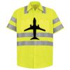 Men's High Visibility Safety Short Sleeve Work Shirt Thumbnail