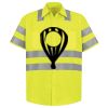Men's High Visibility Safety Short Sleeve Work Shirt Thumbnail