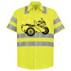 Men's High Visibility Safety Short Sleeve Work Shirt Thumbnail