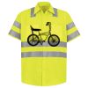 Men's High Visibility Safety Short Sleeve Work Shirt Thumbnail