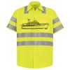Men's High Visibility Safety Short Sleeve Work Shirt Thumbnail