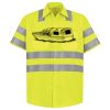 Men's High Visibility Safety Short Sleeve Work Shirt Thumbnail