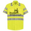 Men's High Visibility Safety Short Sleeve Work Shirt Thumbnail