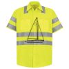 Men's High Visibility Safety Short Sleeve Work Shirt Thumbnail