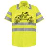 Men's High Visibility Safety Short Sleeve Work Shirt Thumbnail