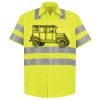 Men's High Visibility Safety Short Sleeve Work Shirt Thumbnail
