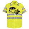 Men's High Visibility Safety Short Sleeve Work Shirt Thumbnail