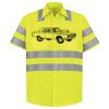 Men's High Visibility Safety Short Sleeve Work Shirt Thumbnail