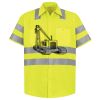 Men's High Visibility Safety Short Sleeve Work Shirt Thumbnail