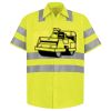 Men's High Visibility Safety Short Sleeve Work Shirt Thumbnail