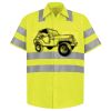 Men's High Visibility Safety Short Sleeve Work Shirt Thumbnail