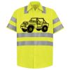 Men's High Visibility Safety Short Sleeve Work Shirt Thumbnail