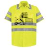 Men's High Visibility Safety Short Sleeve Work Shirt Thumbnail
