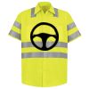 Men's High Visibility Safety Short Sleeve Work Shirt Thumbnail