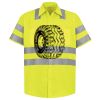 Men's High Visibility Safety Short Sleeve Work Shirt Thumbnail