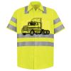 Men's High Visibility Safety Short Sleeve Work Shirt Thumbnail