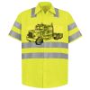Men's High Visibility Safety Short Sleeve Work Shirt Thumbnail