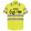 Men's High Visibility Safety Short Sleeve Work Shirt Thumbnail