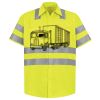 Men's High Visibility Safety Short Sleeve Work Shirt Thumbnail