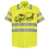 Men's High Visibility Safety Short Sleeve Work Shirt Thumbnail