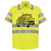 Men's High Visibility Safety Short Sleeve Work Shirt Thumbnail