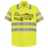 Men's High Visibility Safety Short Sleeve Work Shirt Thumbnail