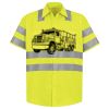 Men's High Visibility Safety Short Sleeve Work Shirt Thumbnail