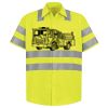 Men's High Visibility Safety Short Sleeve Work Shirt Thumbnail