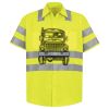 Men's High Visibility Safety Short Sleeve Work Shirt Thumbnail