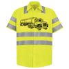 Men's High Visibility Safety Short Sleeve Work Shirt Thumbnail