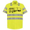 Men's High Visibility Safety Short Sleeve Work Shirt Thumbnail