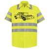 Men's High Visibility Safety Short Sleeve Work Shirt Thumbnail