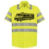 Men's High Visibility Safety Short Sleeve Work Shirt Thumbnail