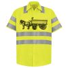 Men's High Visibility Safety Short Sleeve Work Shirt Thumbnail
