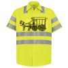 Men's High Visibility Safety Short Sleeve Work Shirt Thumbnail