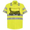 Men's High Visibility Safety Short Sleeve Work Shirt Thumbnail