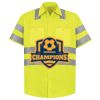 Men's High Visibility Safety Short Sleeve Work Shirt Thumbnail