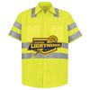 Men's High Visibility Safety Short Sleeve Work Shirt Thumbnail