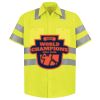 Men's High Visibility Safety Short Sleeve Work Shirt Thumbnail