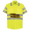 Men's High Visibility Safety Short Sleeve Work Shirt Thumbnail