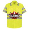 Men's High Visibility Safety Short Sleeve Work Shirt Thumbnail