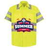 Men's High Visibility Safety Short Sleeve Work Shirt Thumbnail