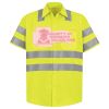 Men's High Visibility Safety Short Sleeve Work Shirt Thumbnail