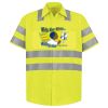 Men's High Visibility Safety Short Sleeve Work Shirt Thumbnail