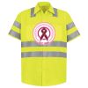 Men's High Visibility Safety Short Sleeve Work Shirt Thumbnail