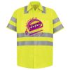 Men's High Visibility Safety Short Sleeve Work Shirt Thumbnail