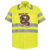 Men's High Visibility Safety Short Sleeve Work Shirt Thumbnail