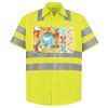 Men's High Visibility Safety Short Sleeve Work Shirt Thumbnail