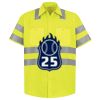 Men's High Visibility Safety Short Sleeve Work Shirt Thumbnail